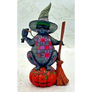 Jim Shore WICKED KITTY Halloween Cat FIGURINE #4027794‎ 2012 Heartwood Creek NOB